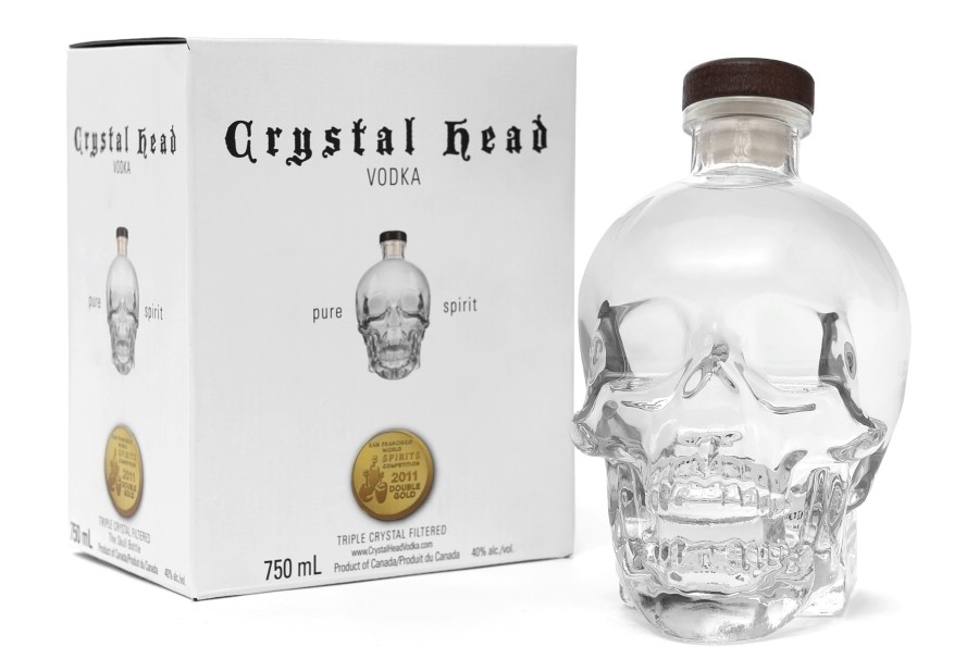 bouteille de crystal head